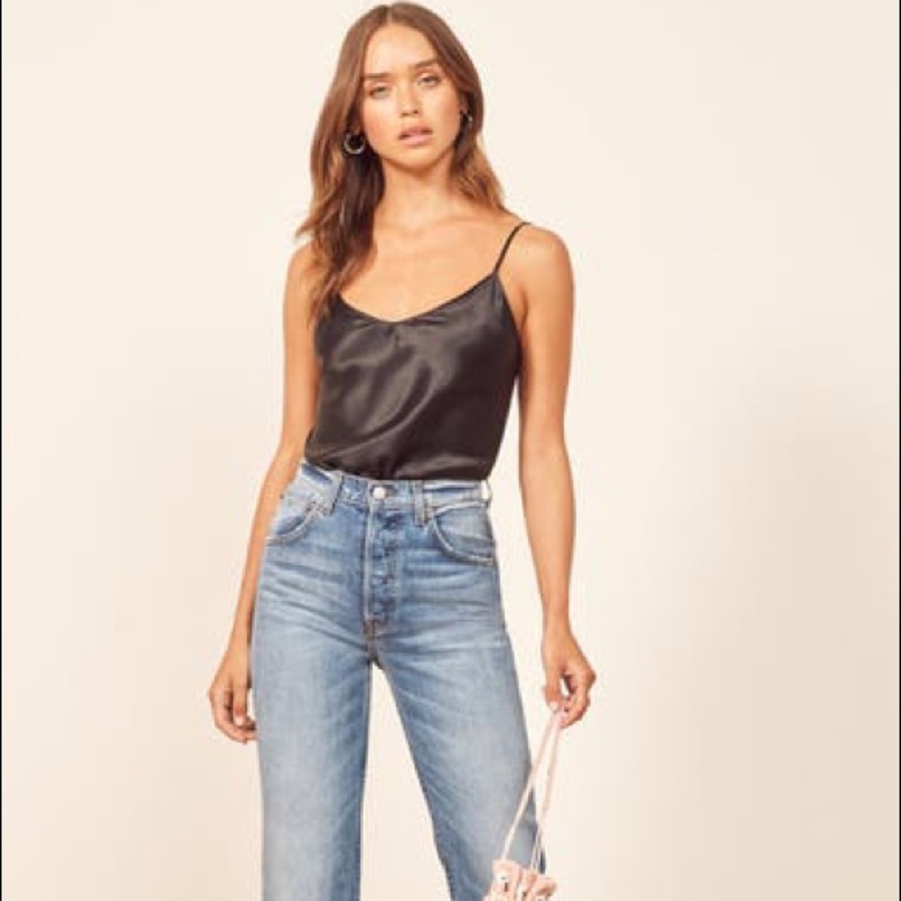 Reformation real silk cami